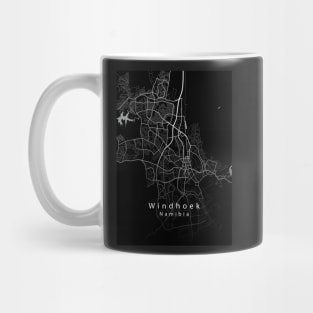 Windhoek Namibia City Map dark Mug